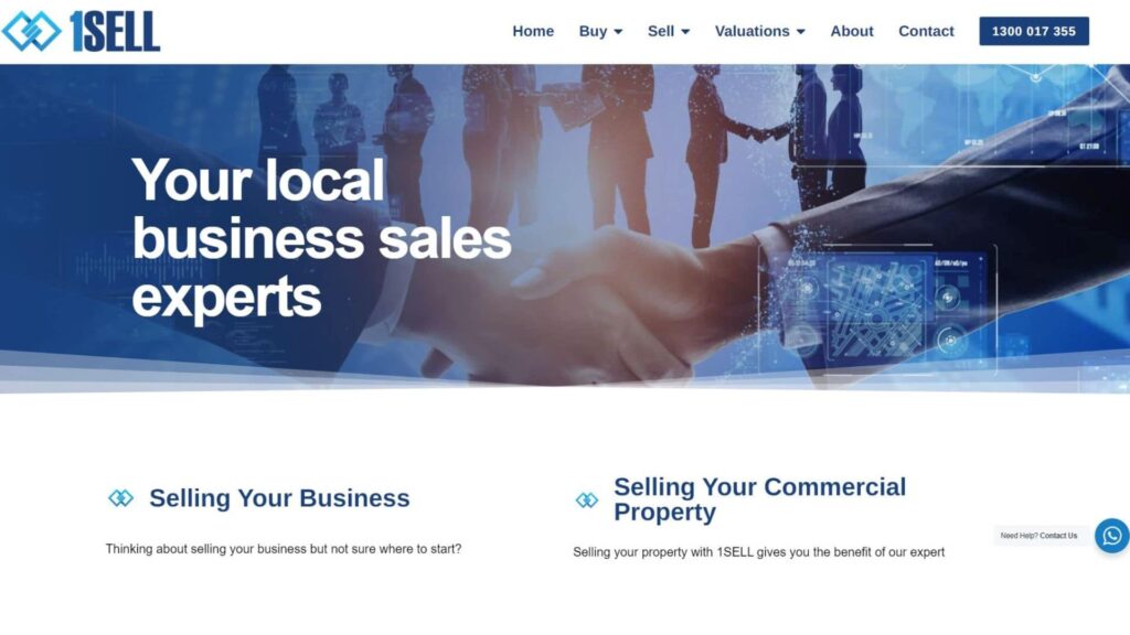 1SELL Business Brokers Website