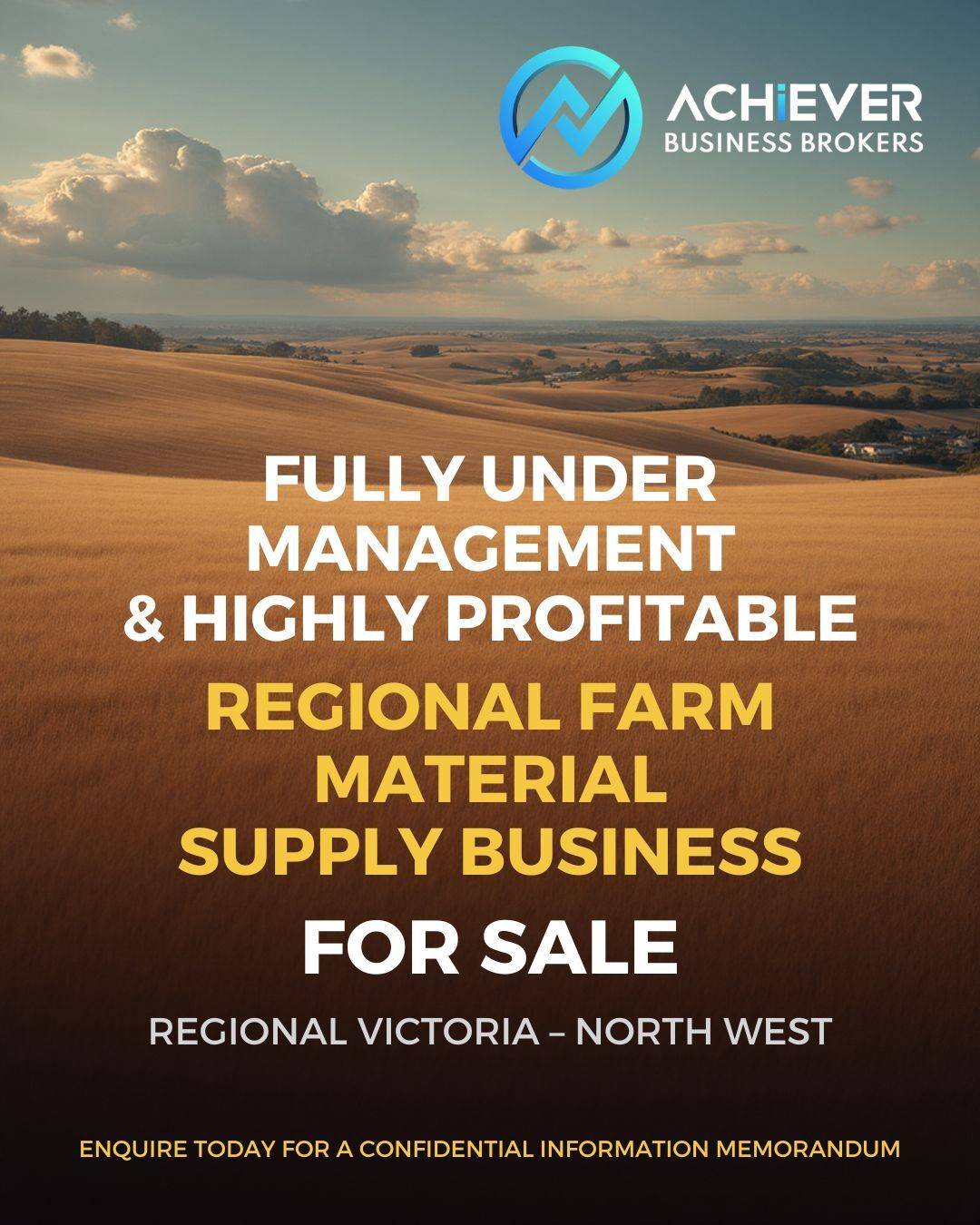 REGIONAL FARM MATERIAL SUPPLY BUSINESS FOR SALE