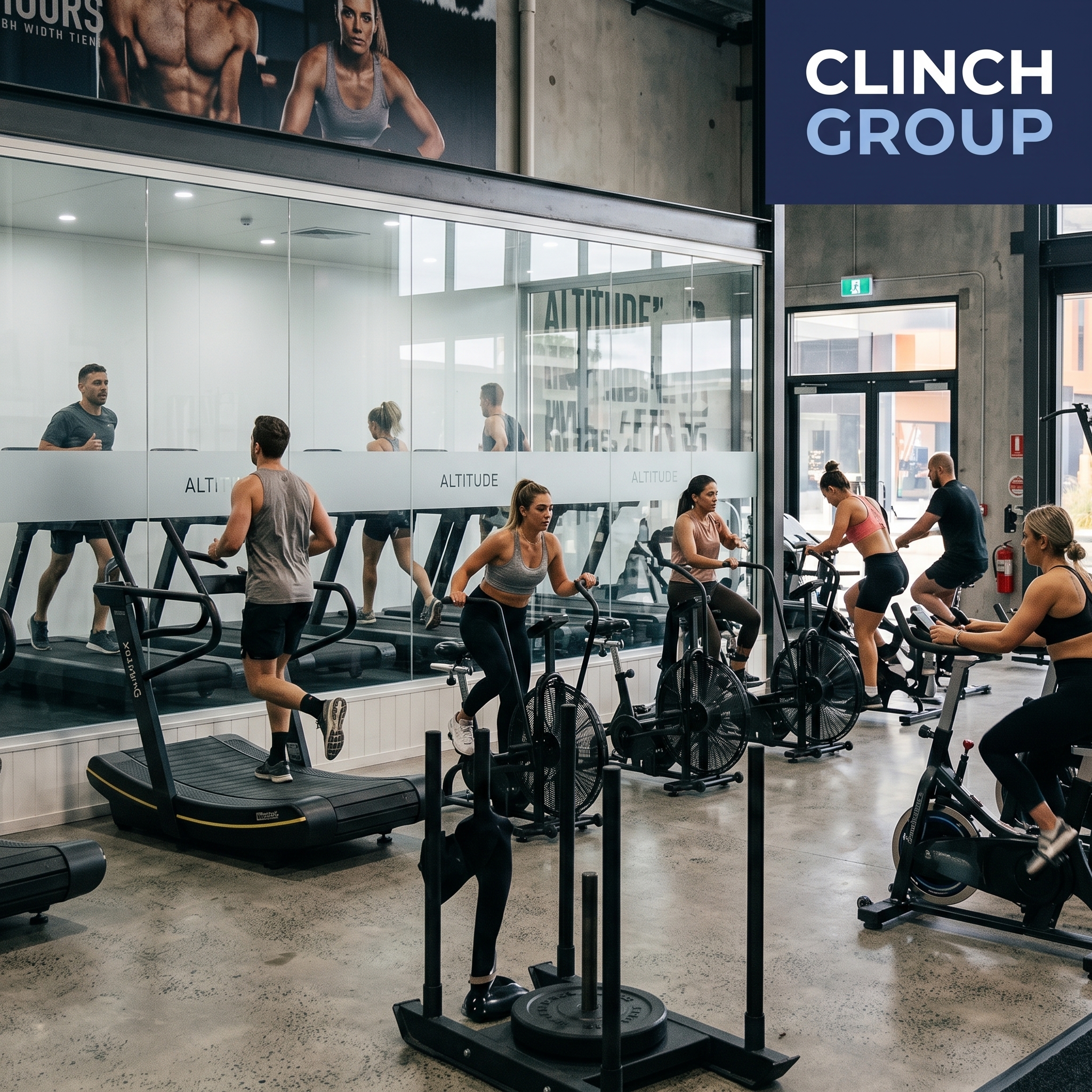 Independently owned high-altitude fitness studio, W. Sydney
