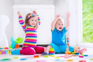 Preschooler,Child,Playing,With,Colorful,Toy,Blocks.,Kids,Play,With